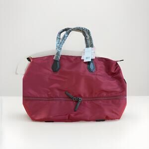 Mondani New York Weekender‎ Maroon Lined Yoga Tote Bag
